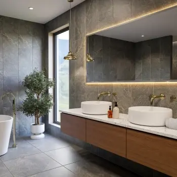 Ardesia Anthracite Stone Effect Matt Porcelain Wall and Floor Tile