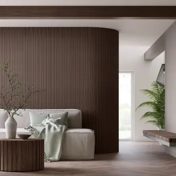 Trepanel Flex® Walnut Brown Flexible Wood Panels 2400x300