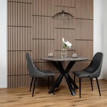 Trepanel® Smoked Oak Square Acoustic Wood Wall Panels
