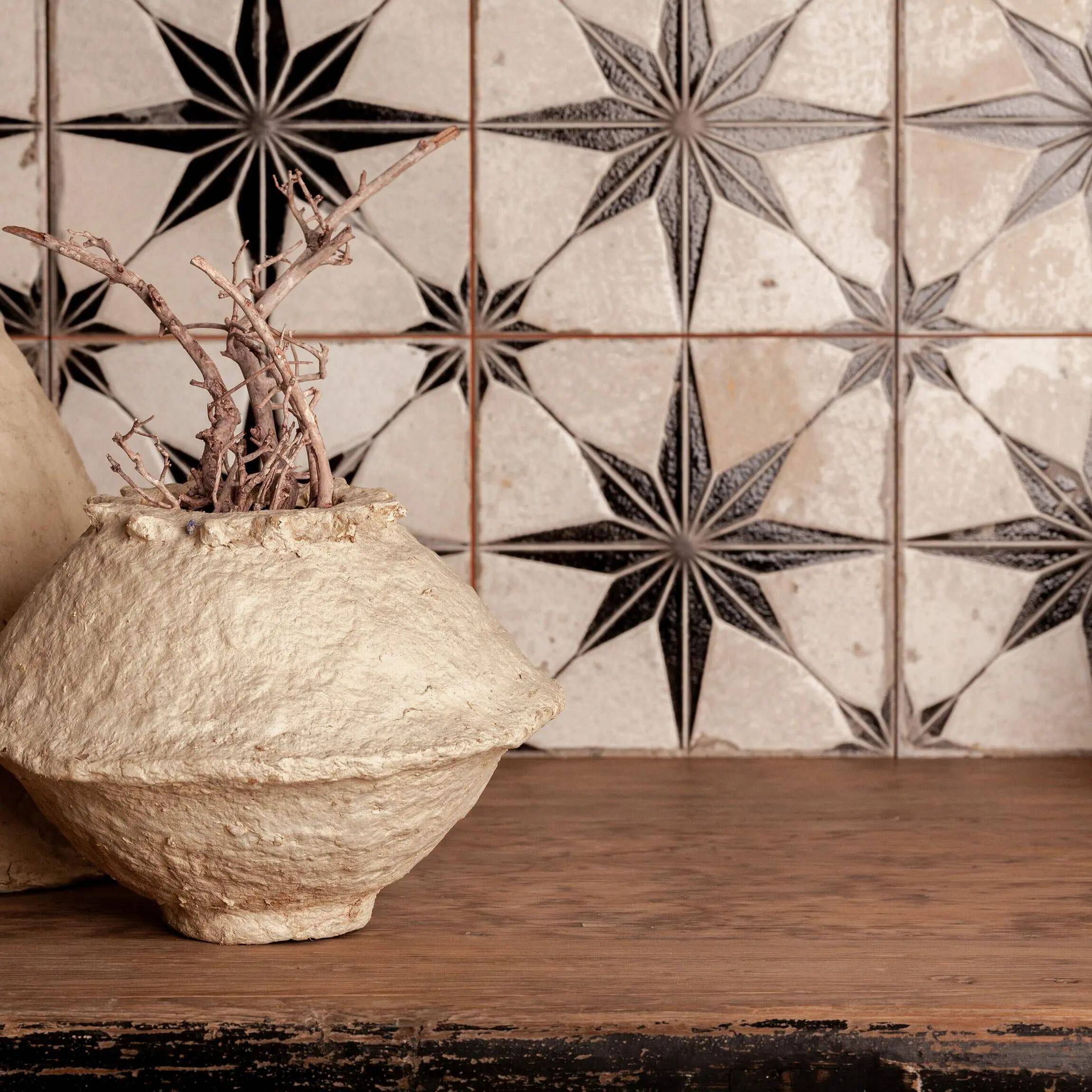 Cinders™ Lux Star Noir Layer Tech Pattern Tiles