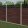 LuxeLine Composite Fence Panel Walnut - Moroccan Decorative Screen for Own Post