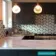 Contour Shadow Black and White Hexagon Patterned Floor Tiles