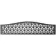 LuxeLine Composite Fence Panel Dark Grey 6ft High - Geometric Decorative Screen with Aluminium Post