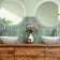 Meraki Turquoise Green Gloss Kitt-Kat Mosaic Effect Wall Tiles