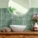 Meraki Turquoise Green Gloss Kitt-Kat Mosaic Effect Wall Tiles