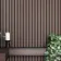 Trepanel Aqua 3D® Waterproof Walnut Brown Wood Effect Slat Panels 3 Pack (Covers 1.39SQM)