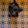 Churchill Navy Blue & Pink Mosaic Victorian Matt Tiles