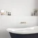 Linear White Matt Brick Shape Wall Tiles 300x100