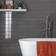 Aquarelle Gloss Umber Grey Brick Tiles
