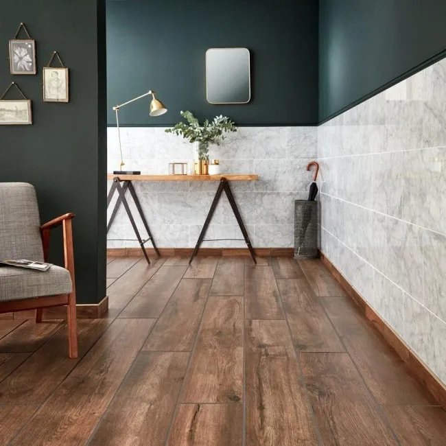 Muniellos Wood Effect Porcelain Floor Tiles 900x150