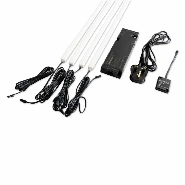 Trepanel Bright® Wall Panel Bluetooth LED Strip Lights 2.4m Pack of 4