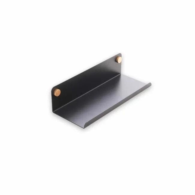 Trepanel Customise® Black Shelf 359mm Inc Brass Twist-Lock System