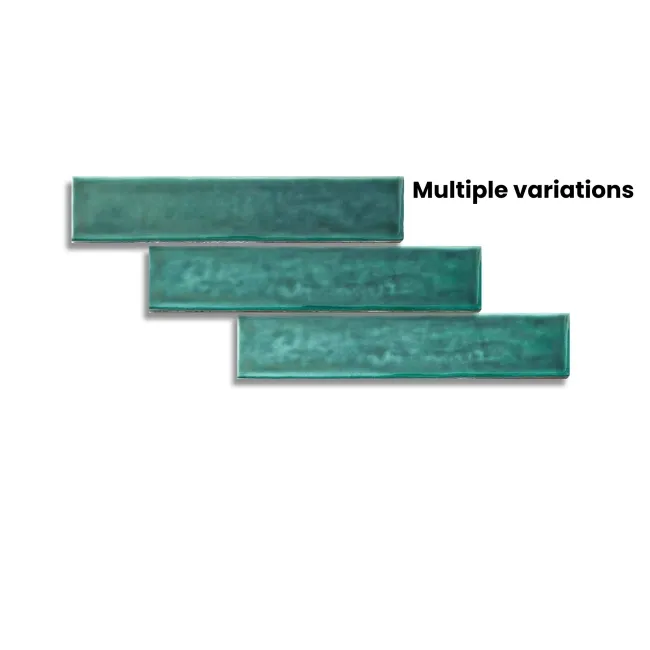 Ivybridge Teal Gloss Metro Wall Tiles 250x50mm