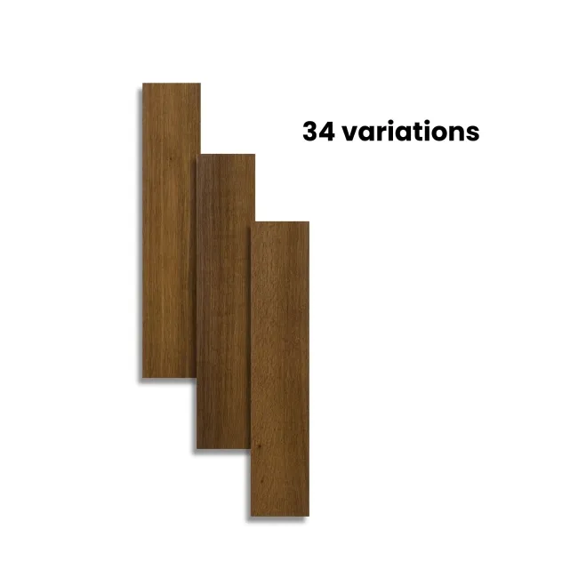 Trepanel Lux Walnut LVT Wood Effect Herringbone SPC Vinyl Flooring