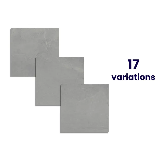 Driftstone Matt Grey Anti Slip Stone Effect Wall and Floor Tiles