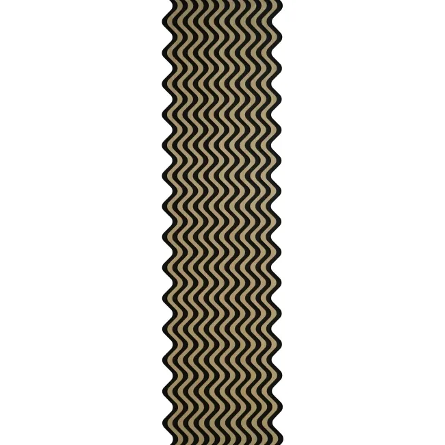 Trepanel® Oak Ripple Wave Black Matt Acoustic Wood Slat Wall Panels