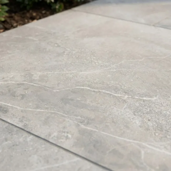 Trinity Grey Stone Effect Matt Outdoor Porcelain Slab Tile