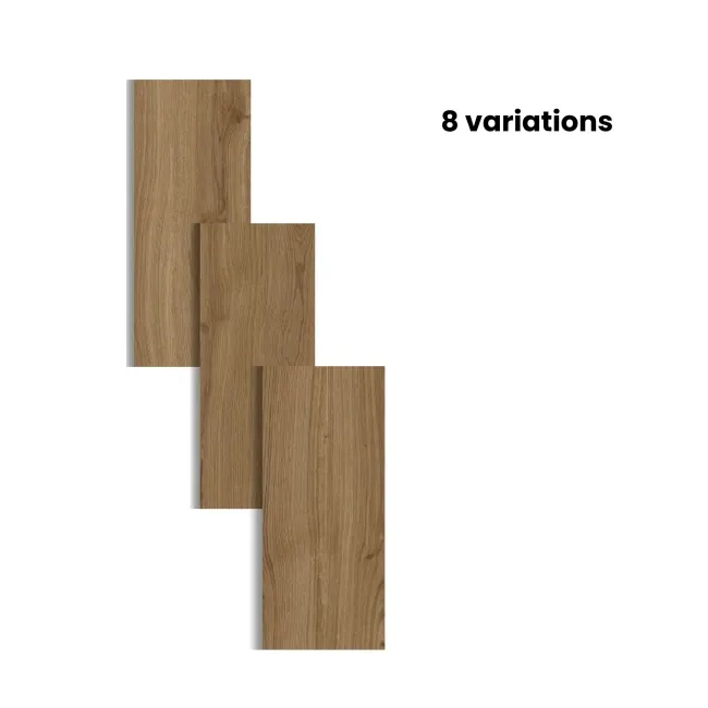 Naku Dark Oak Wood Effect Matt Porcelain Outdoor Slab Tile