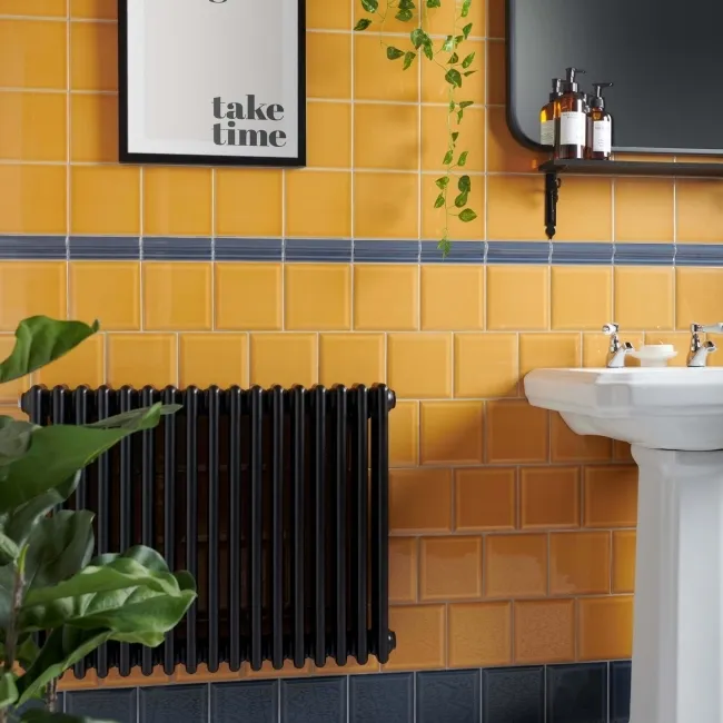 Capsule® Yellow Gloss Bevelled Victorian 150x150 Wall Tiles