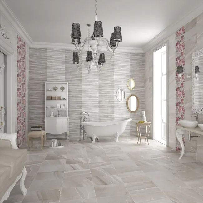 Burlington Grey Ceramic Matt Stone Effect Floor Tiles 472x472