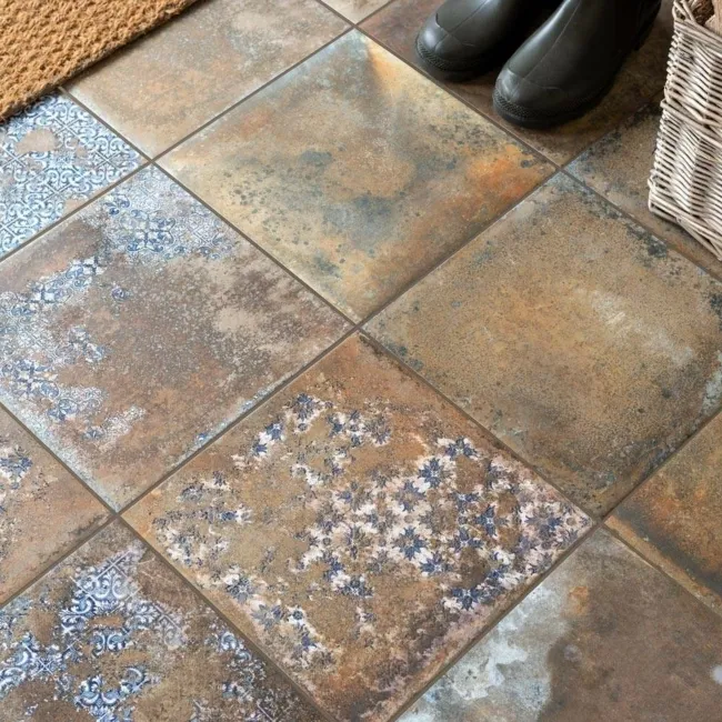 Harbour Russet Décor Multicolour Matt Wall and Floor Tiles