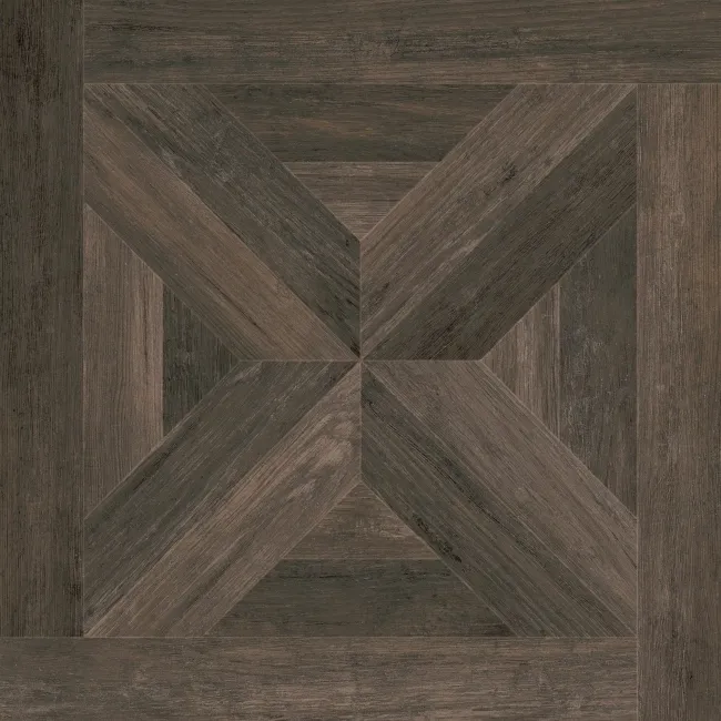 Empire Dark Oak Parquet Wood Effect Porcelain Floor Tiles