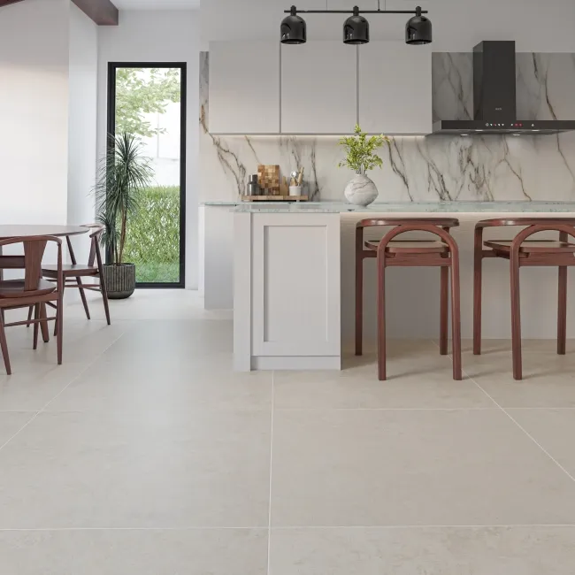 Vesta Cream Matt Travertine Effect Wall and Floor Tiles