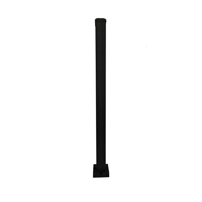 LuxeLine® Single Aluminium Fence Post (Pedestal Mounted) 90cm