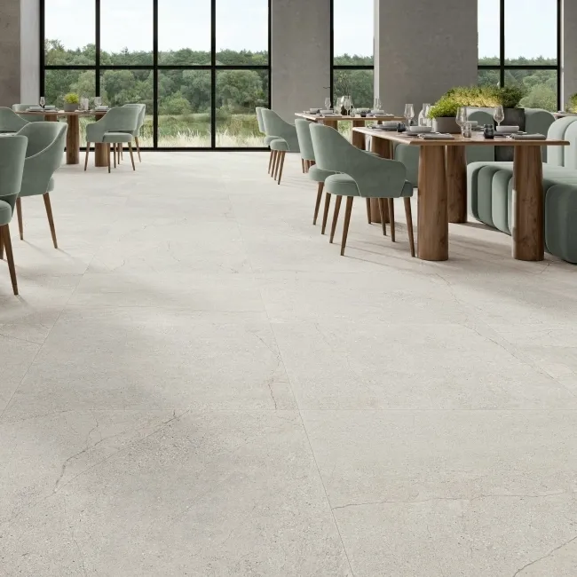 Ambleside Light Grey Matt Stone Effect Wall and Floor Tiles