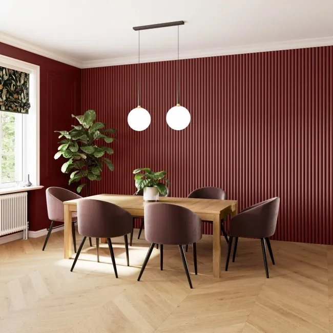 Trepanel Style® Paintable PS Reeded Wall Panel 3 Pack (Covers 1.80 SQM)