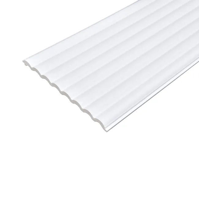 Trepanel Style paintable fluted wall panel showing the vertical grooved profile
