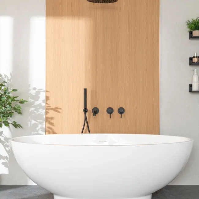 Trepanel Style® Warm Oak Brown Wood Effect Matt WPC Laminated Wall Panel
