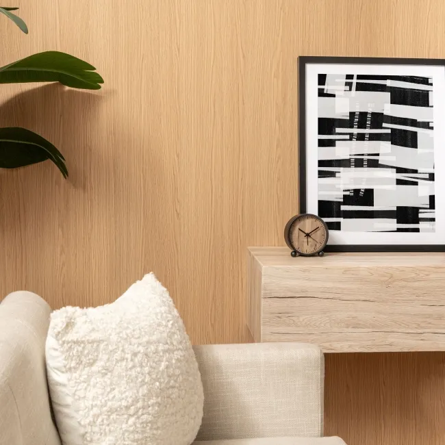 Trepanel Style® Warm Oak Brown Wood Effect Matt WPC Laminated Wall Panel