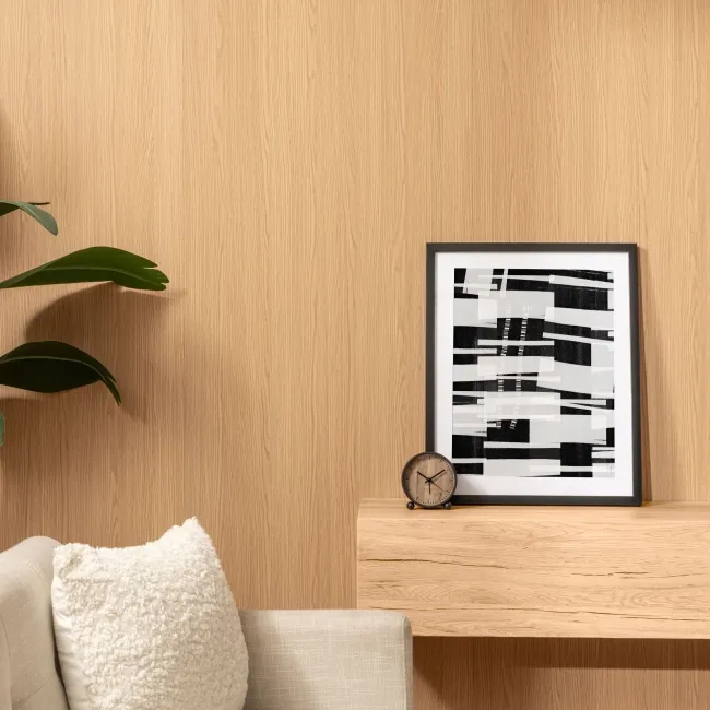 Trepanel Style® Warm Oak Brown Wood Effect Matt WPC Laminated Wall Panel