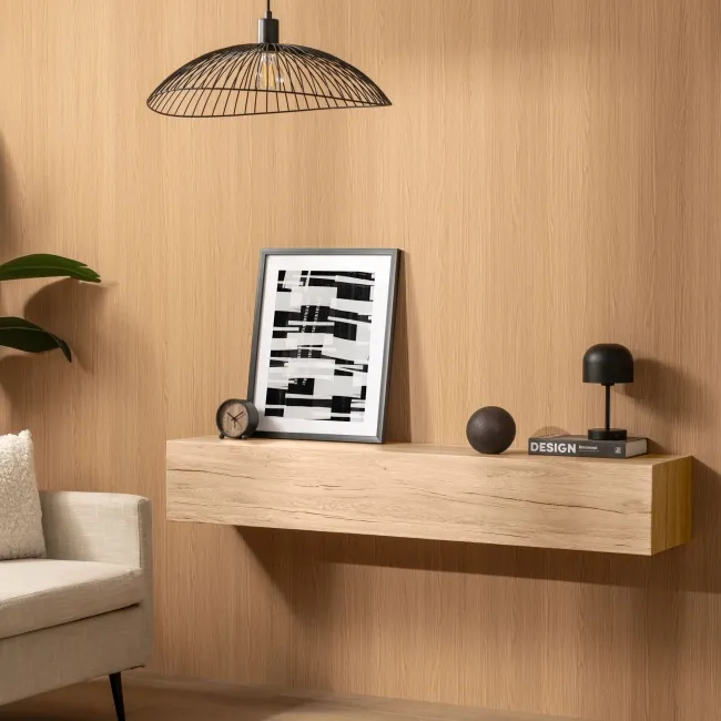 Trepanel Style® Warm Oak Brown Wood Effect Matt WPC Laminated Wall Panel