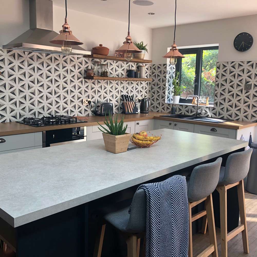 Sean’s Geometric Kitchen Transformation: Customer Style Focus