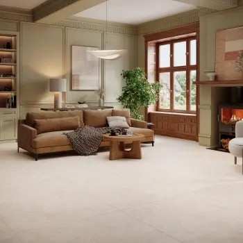 Levin Cream Concrete Effect Matt Large Porcelain Tile