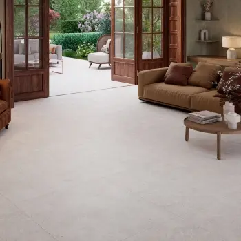 Levin White Concrete Effect Matt Large Porcelain Tile