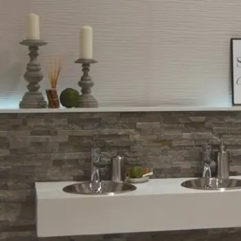 Nordic Bone Decor Textured Stone Effect Ceramic Tiles 600x300