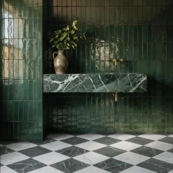 Faith Green Gloss Wall and Floor Tile