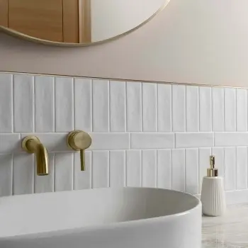 Hamlet White Porcelain Matt Metro Wall and Floor Tiles