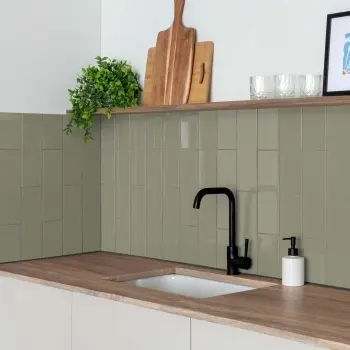 Rhian Sage Gloss Green Brick Tiles