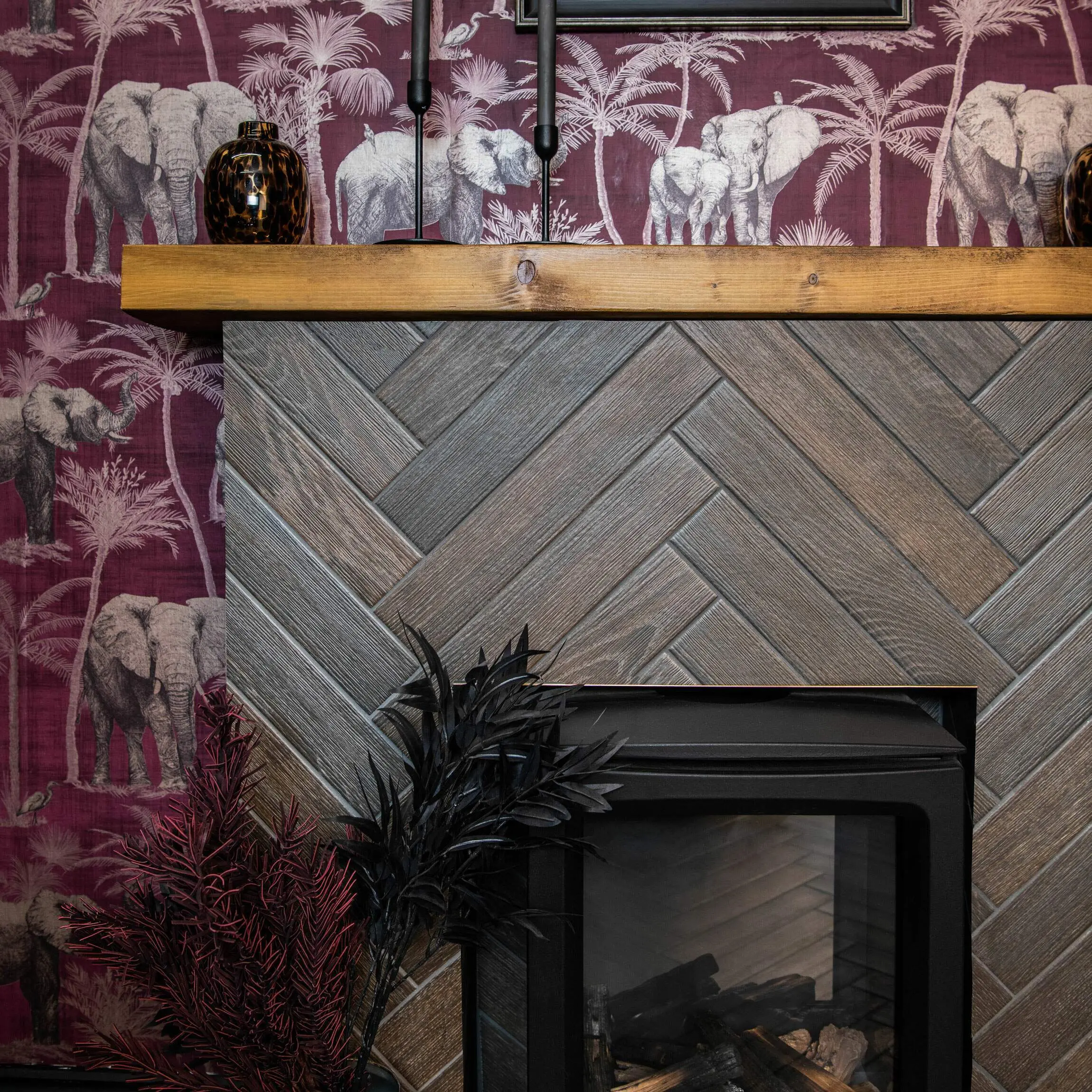 Bonsai Umber Wood Effect Tiles