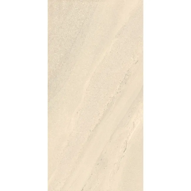 April Ivory Stone Effect Matt Porcelain Wall and Floor Tile