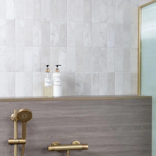 Raku White Rustic Ceramic Wall Tiles