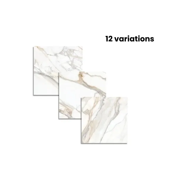 Vintage Calacatta Gold Marble Effect Matt Porcelain Tile