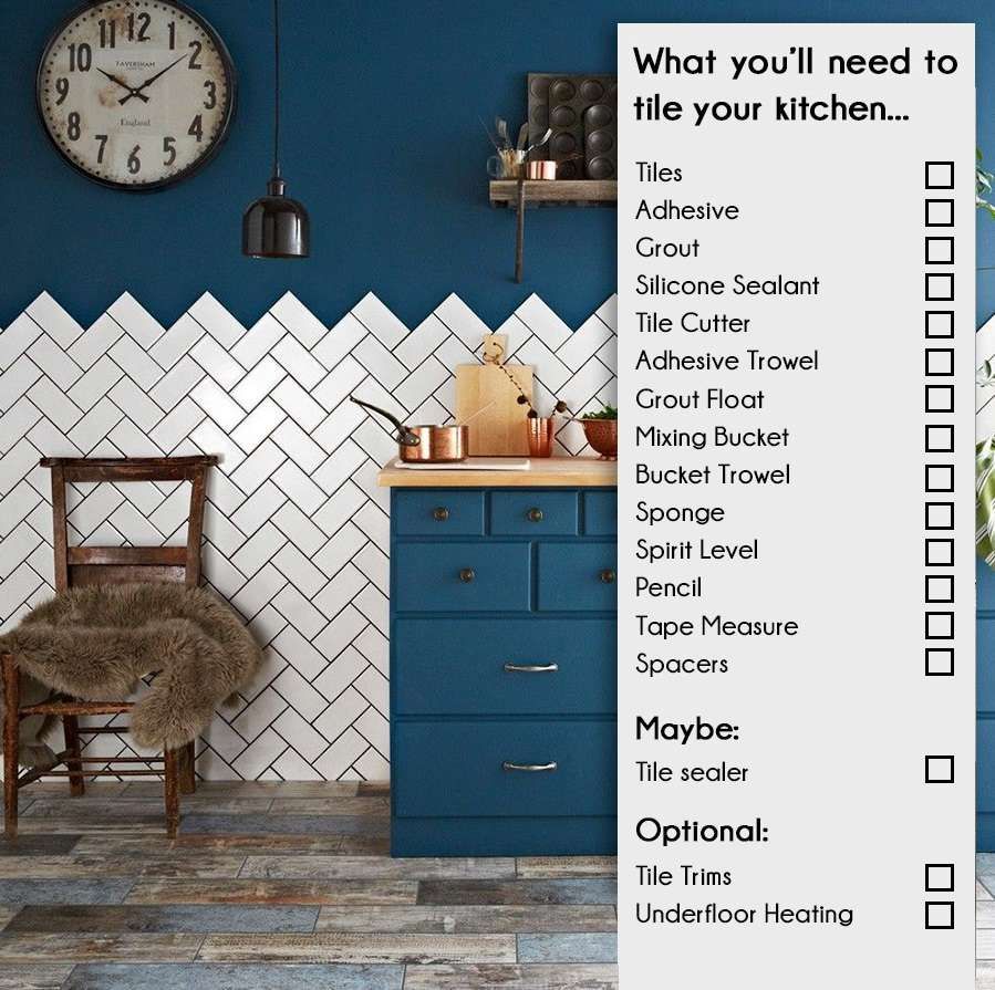 How To Tile Your Kitchen: A Checklist and Tutorial