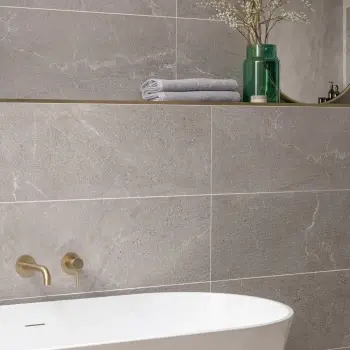Alchemy Iron Textured Decor Marble Effect Ceramic Wall Tile 1000x333mm