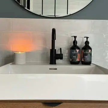 Rustic Sage Green Gloss Metro Wall Tiles