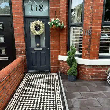 Churchill Snow & Midnight Border Tiles